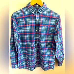 🐳 Vineyard Vines Blue and Red Casual Button Down Shirt 🐳